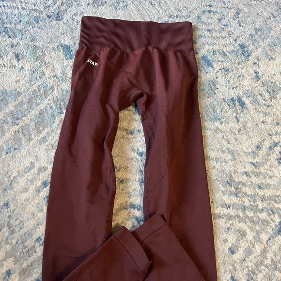 STAX chocolate brown seamless leggings small - Picture 2 of 4